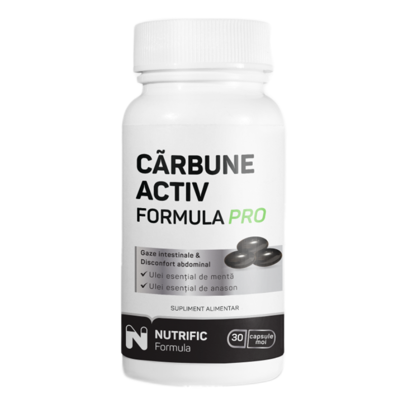 Carbune activ formula pro, 30 capsule moi, Nutrific