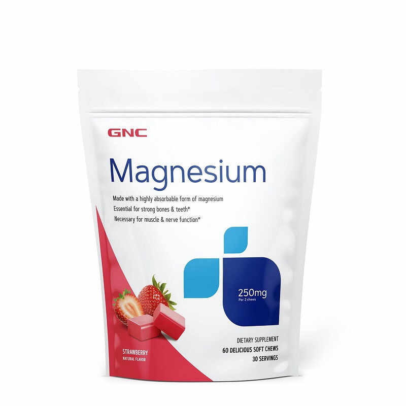 GNC Magnesium 250 mg 60 caramele
