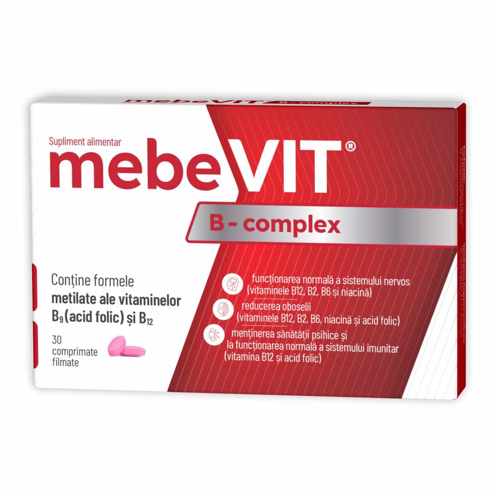 MebeVit, B-Complex, 30 comprimate, Zdrovit