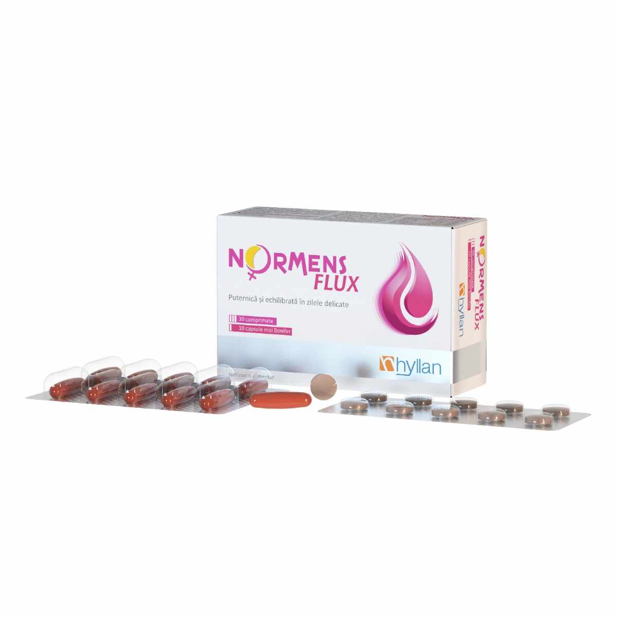 Normens Flux, 30 comprimate + 10 capsule moi, Hyllan Pharma