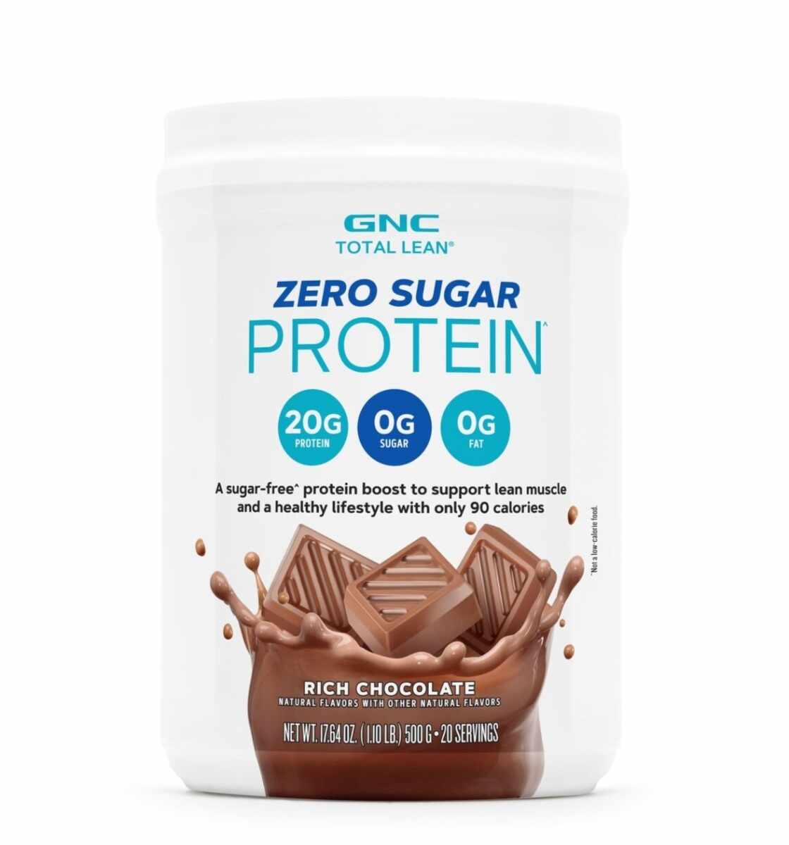 Proteina fara zahar cu aroma de ciocolata Total Lean, 500g, GNC