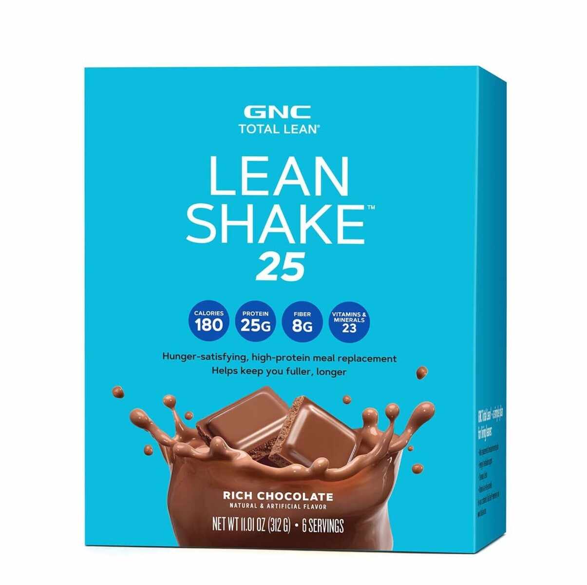 Shake proteic cu aroma de ciocolata Total Lean 25, 52g, GNC