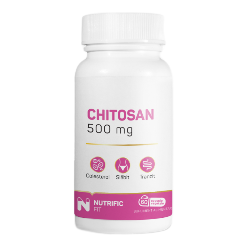 Chitosan 500mg, 60 capsule vegetale, Nutrific