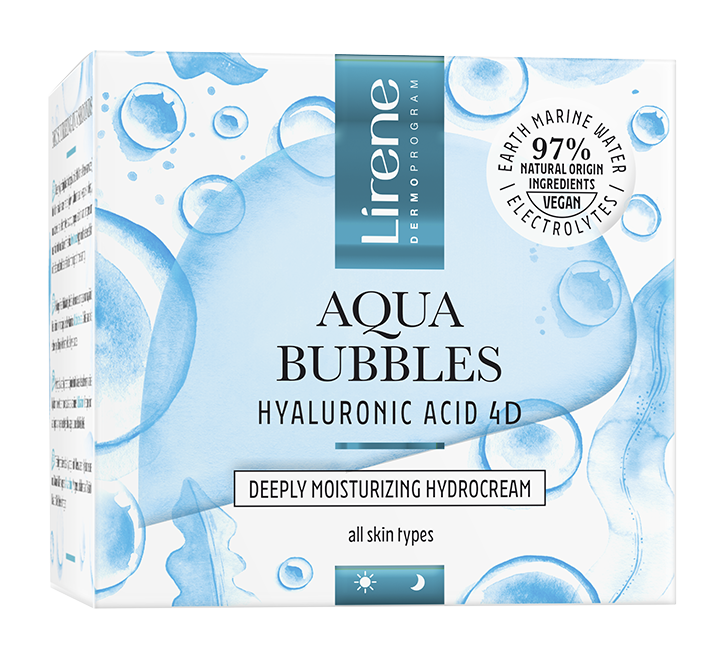 Hidro-crema cu acid hialuronic Aqua Bubbles, 50ml, Lirene