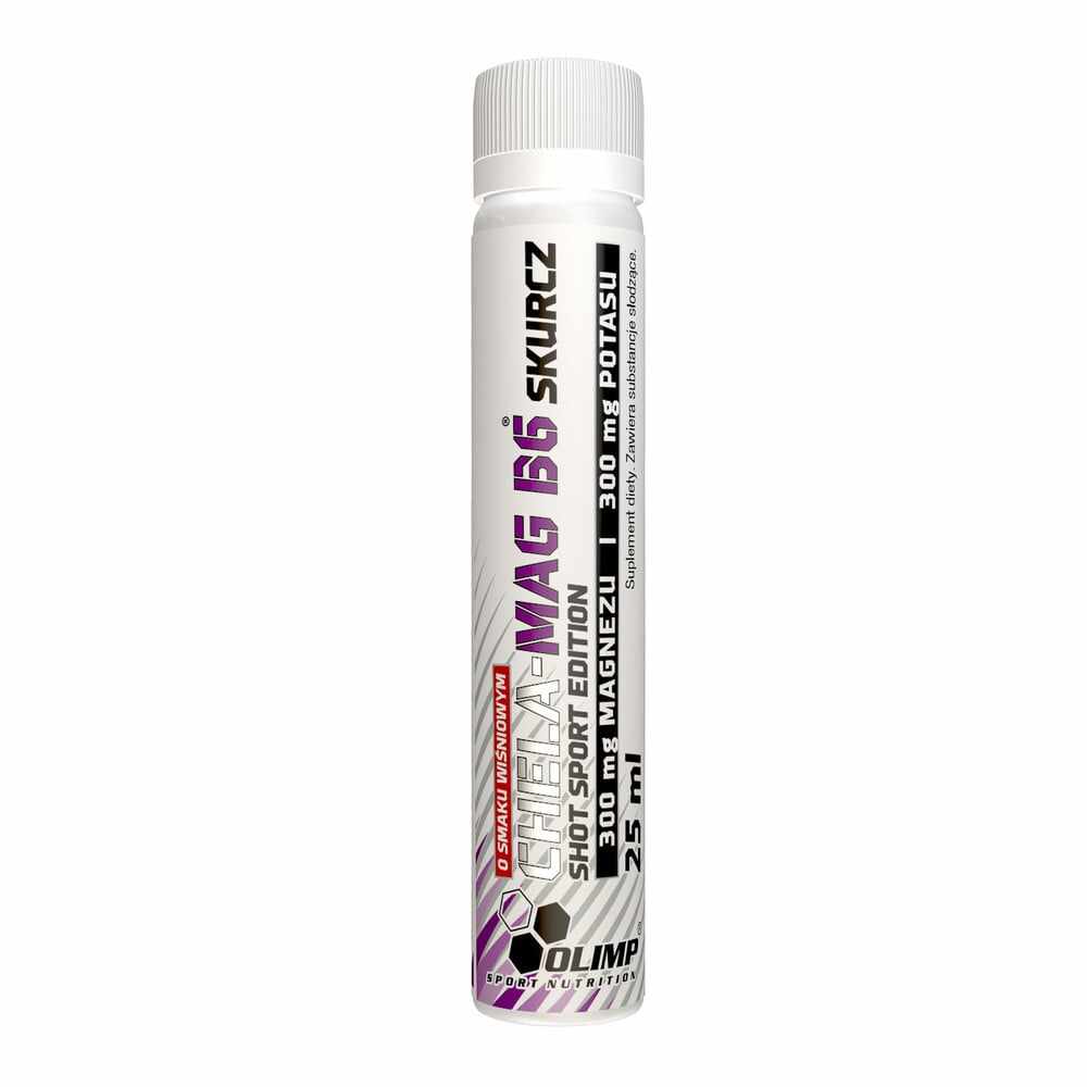 Magneziu B6 lichid Chela-Mag B6 Cramp Shot aroma Cherry, 25ml, Olimp Sport Nutrition