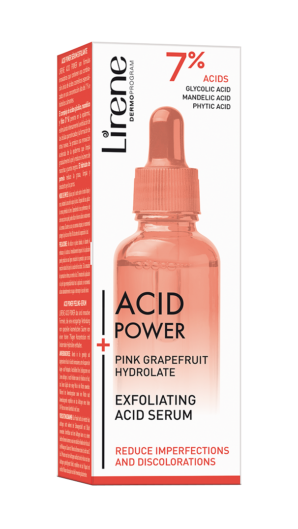 Ser exfoliant cu acid mandelic pentru pete pigmentare Acid Power, 30ml, Lirene