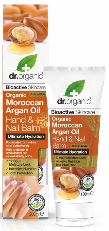 Dr Organic Argan Balsam pentru maini si unghii 100ml