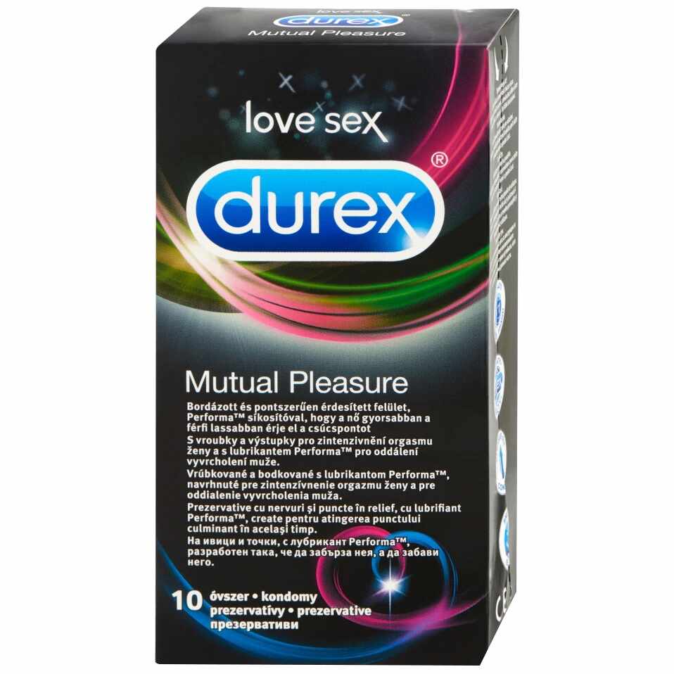 Prezervative Mutual Pleasure, 10 bucati, Durex