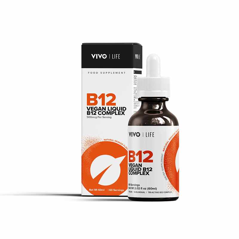 Complex Vitamina B12 lichida 500mcg, 60ml, Vivo