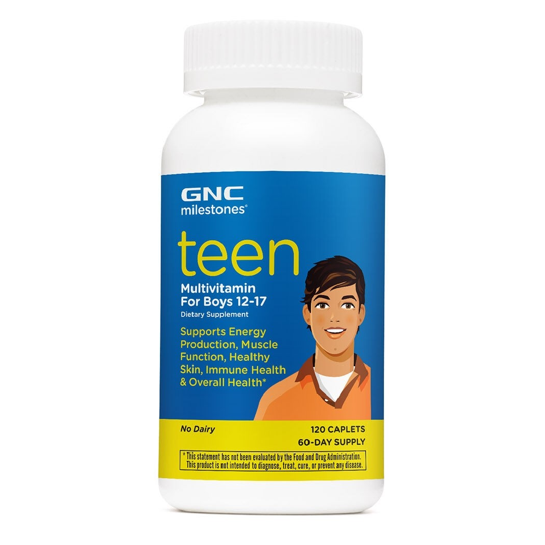 Multivitamine pentru Baieti 12-17 ani, Milestones® Teen, 120 tablete, GNC 
