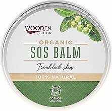 Balsam SOS cu oxid de Zinc pentru piele cu probleme, eco-bio, 60 ml, Wooden Spoon