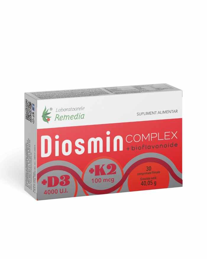 Diosmin Complex, 30 comprimate filmate, Laboratoarele Remedia