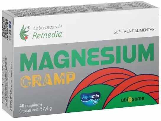 Magnesium cramp, 40 comprimate, Laboratoarele Remedia