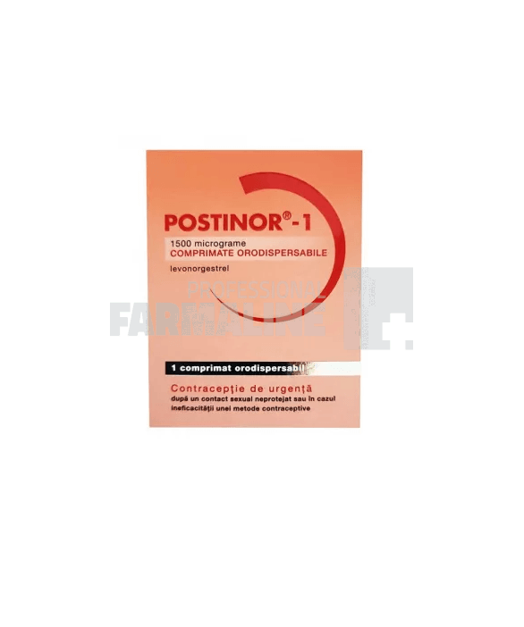 Postinor - 1 1500 micrograme 1 comprimat orodispersabil