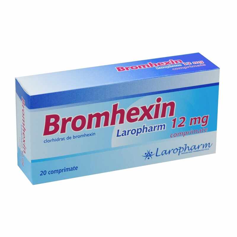 Bromhexin 12 mg, 20 comprimate