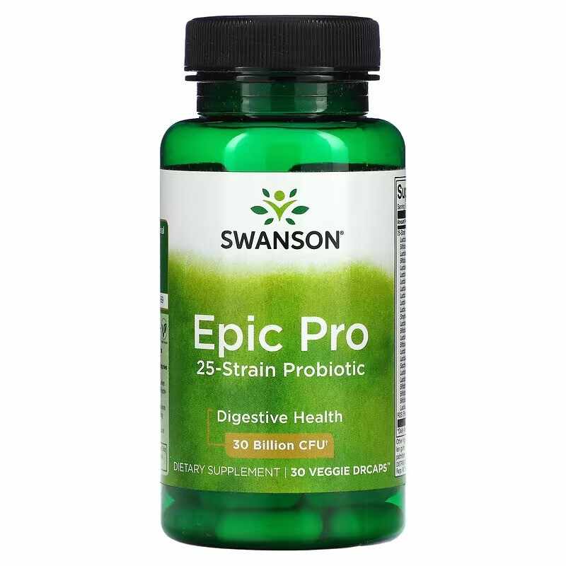 Epic Pro - Probiotic 30 miliarde CFU 30 Capsule, Swanson