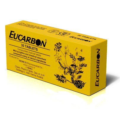 Eucarbon 500 mg, 30 comprimate