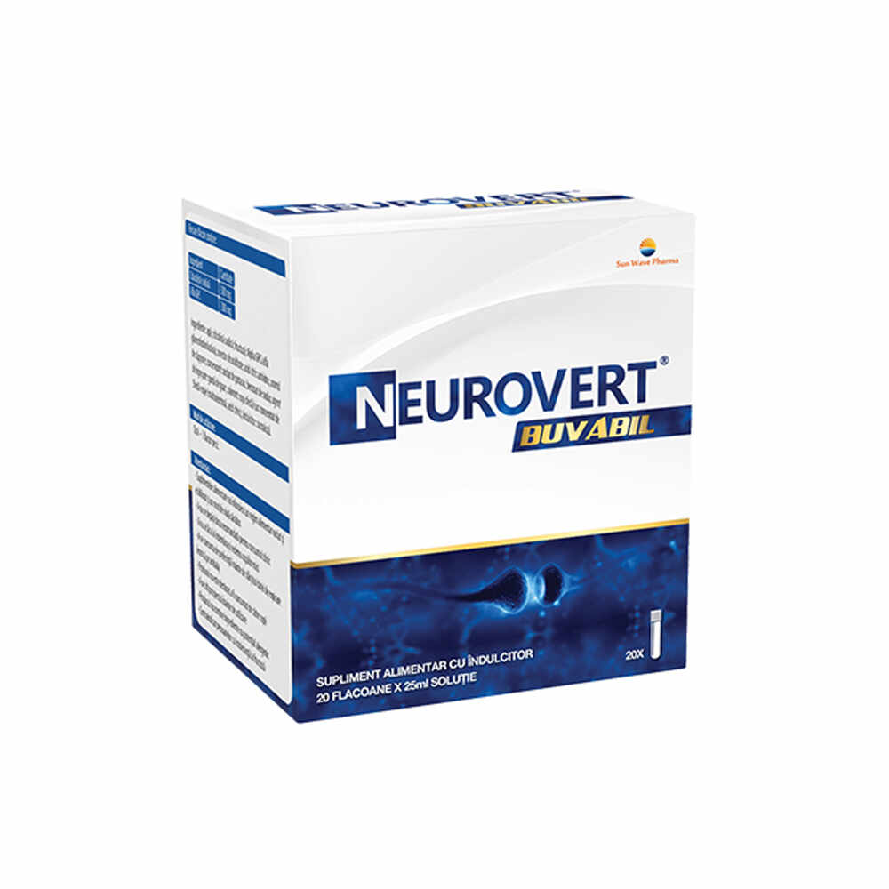  Neurovert Buvabil, 20 fiole, Sun Wave Pharma