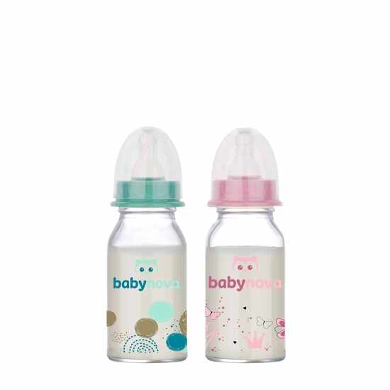 Baby Nova Biberon Sticla Decor 120ml 44606