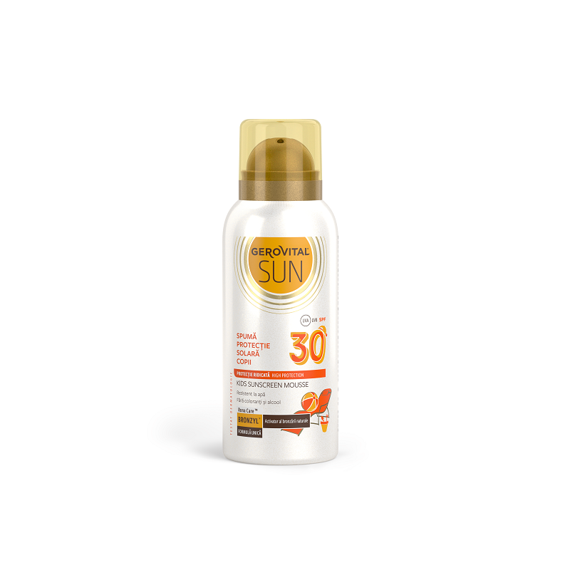 GPF46490 GSUN Spuma protectie solara copii SPF 30 Sun, 100 ml, Gerovital