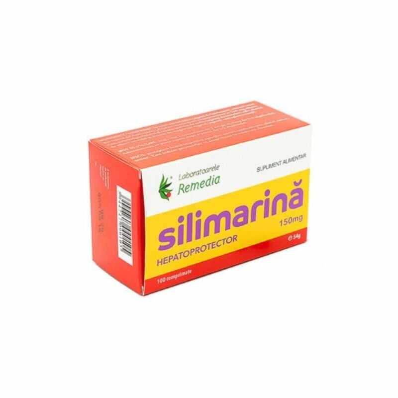 Silimarina 150mg, 100 comprimate, Remedia