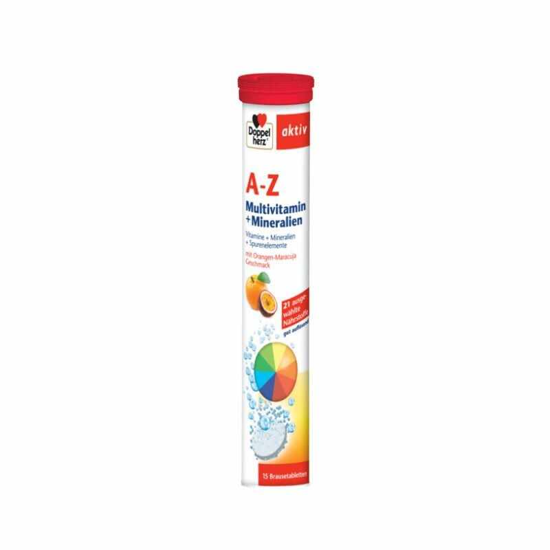 A-Z Vitamine Minerale Microelemente, 15 comprimate efervescente, Doppelherz