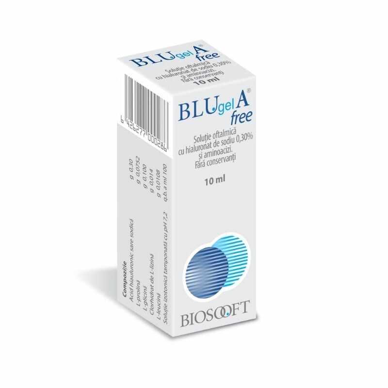 Blu Gel A free 0.30% solutie oftalmica, 10 ml