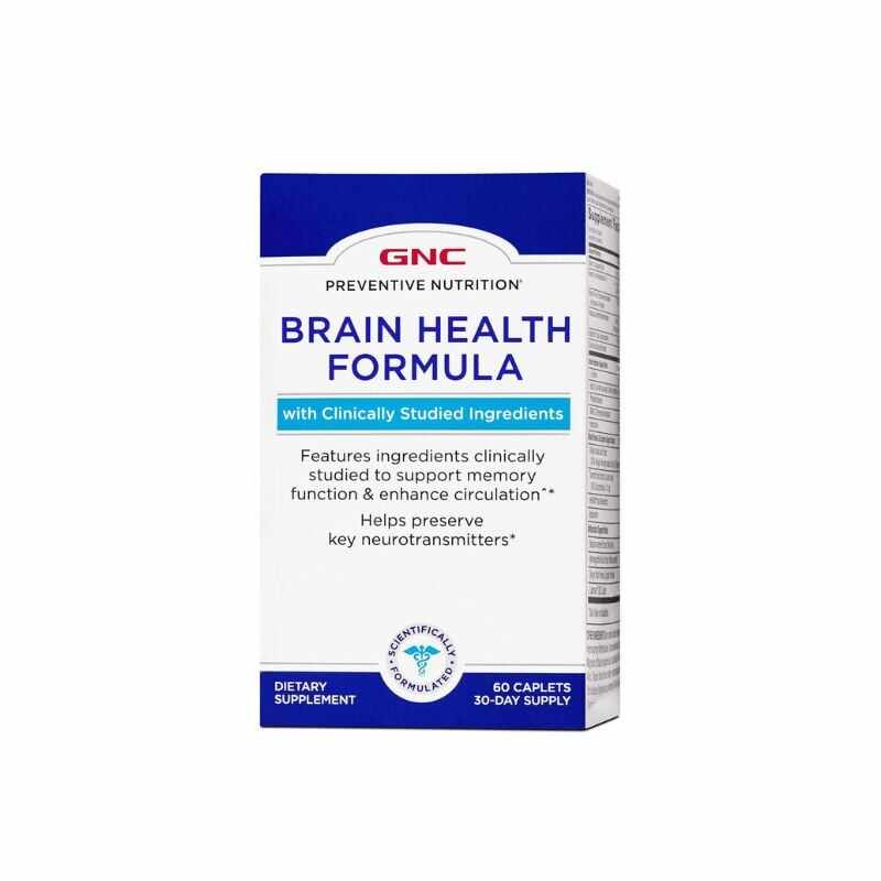 Brain Health, Formula Pentru Sanatatea Sistemului Nervos, 60 tablete, GNC