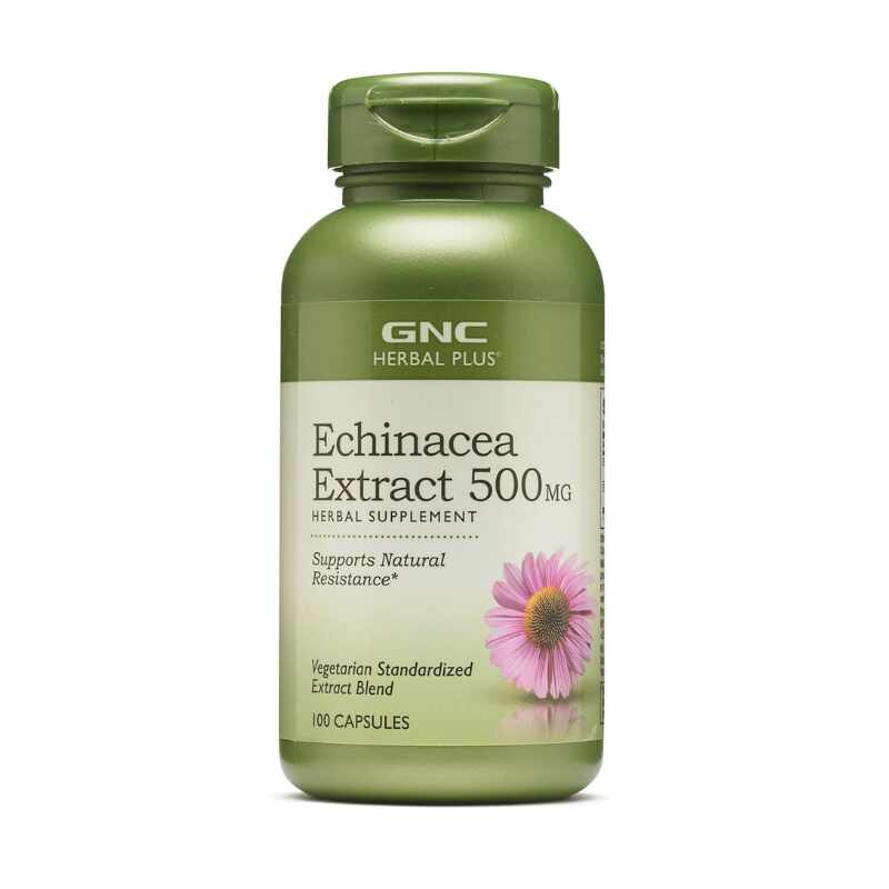 GNC Extract de Echinaceea 500 mg, 100 comprimate