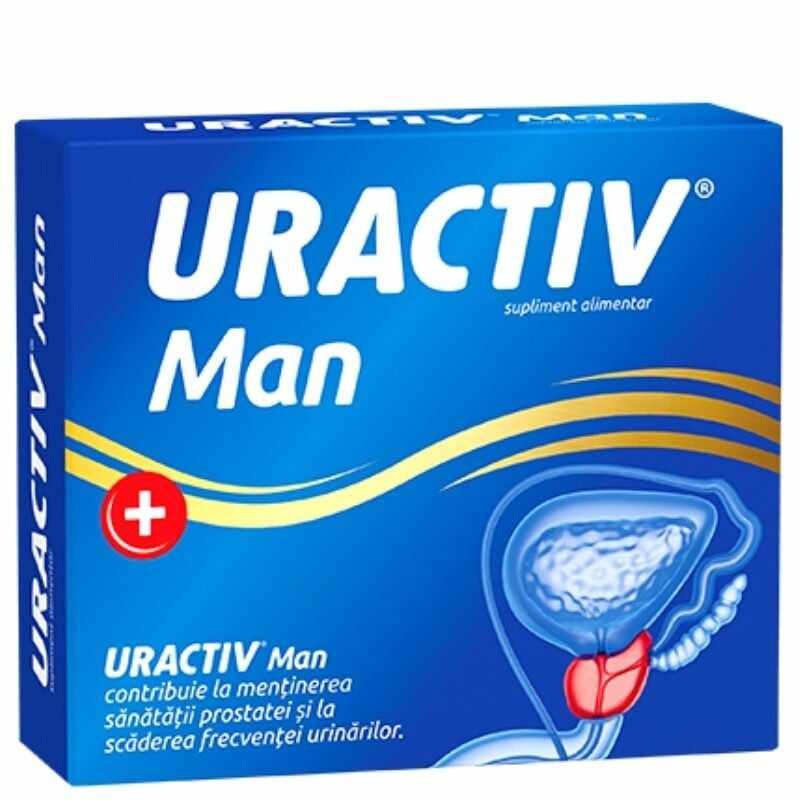 Uractiv Man, 30 capsule, infectii urinare