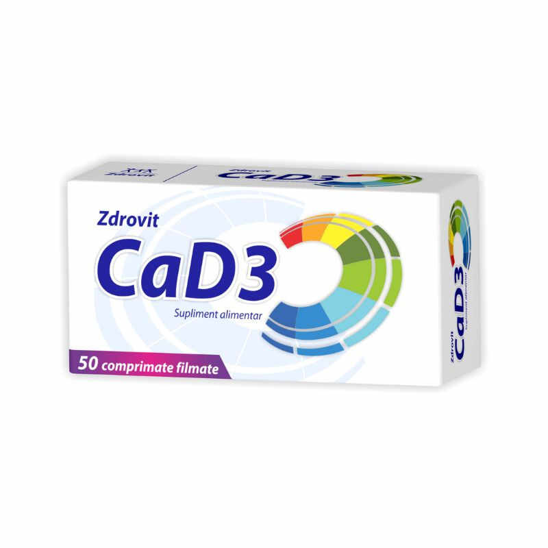Zdrovit Calciu + D3, 50 comprimate