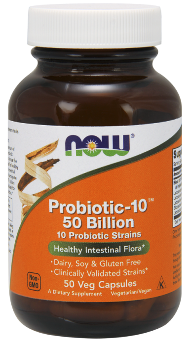 Now Probiotic-10 50 billion 50 veg caps