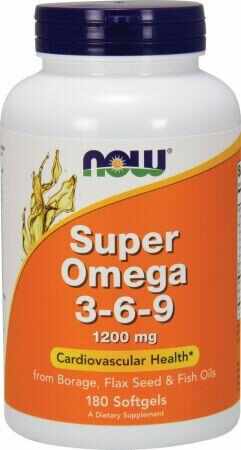Now Super Omega 3-6-9 1200mg 180 softgels