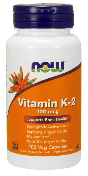 Now Vitamin K-2 100 mcg 120 vcaps