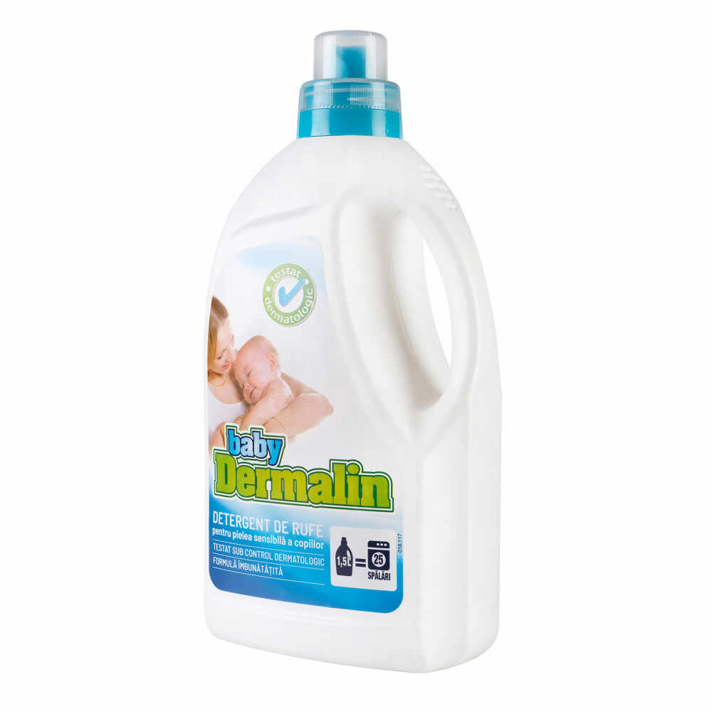 Detergent lichid, 1500 ml, Dermalin Baby