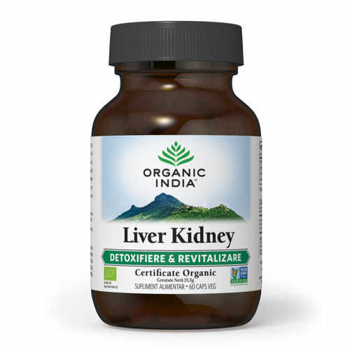 Liver Kidney Detoxifiere Ficat & Rinichi 60 cps | Organic India