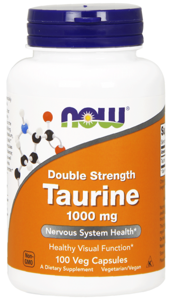 Now Taurine 1000 mg 100 veg caps