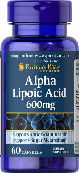 Puritan s Pride Alpha Lipoic Acid 600 mg 60 caps