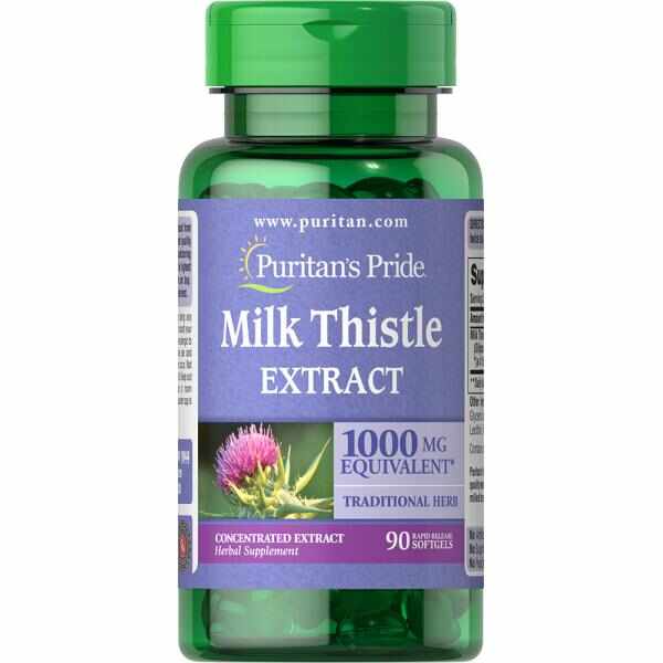 Puritan s Pride Milk Thistle Extract 1000 mg 90 softgels