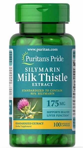 Puritan s Pride Milk Thistle Standardized 175 mg 100 caps