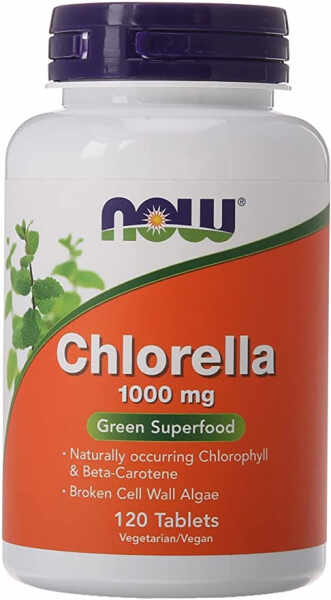 Now Chlorella 1000 mg 120 tab