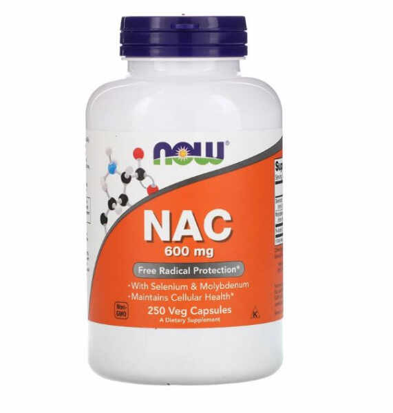 Now NAC Selenium Molybdenum 600 mg 250 veg caps
