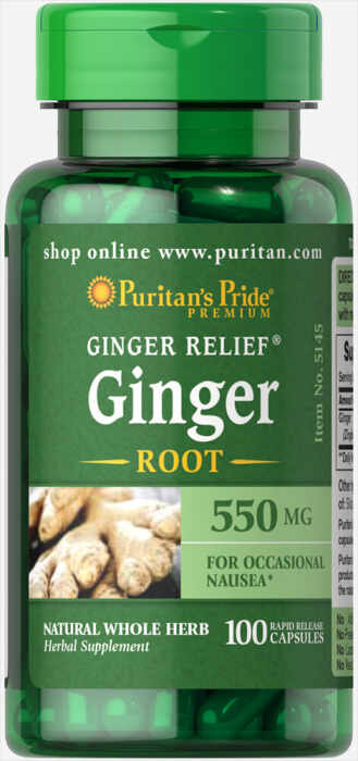 Puritan s Pride Ginger Root 550 mg 100 caps