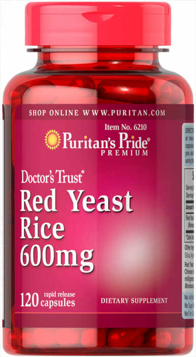 Puritan s Pride Red Yeast Rice 600 mg 120 caps
