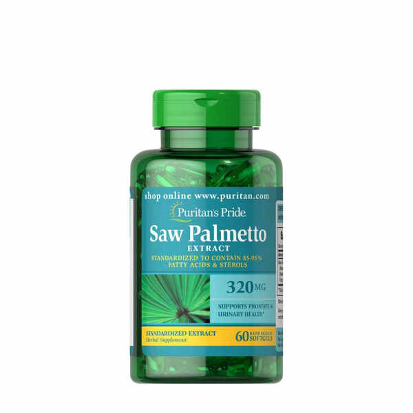 Puritan s Pride Saw Palmetto Extract 320 mg 60 softgels