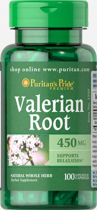Puritan s Pride Valerian Root 450 mg 100 caps