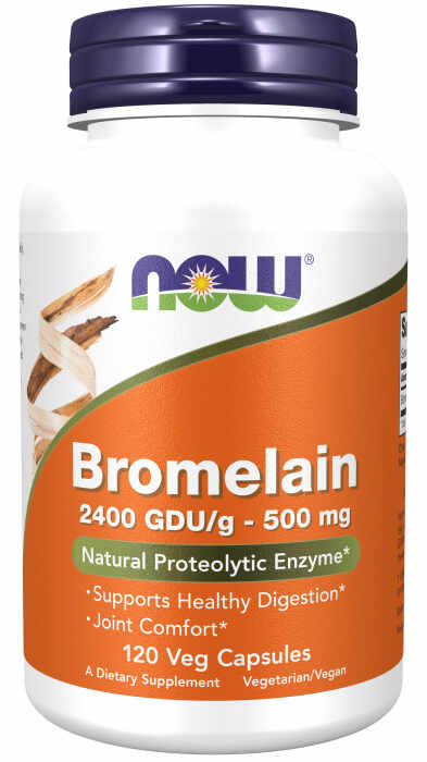 Now Bromelain 2400 GDU g - 500 mg 60 veg caps