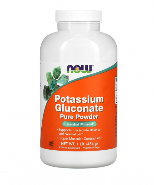 Now Potassium Gluconate Pure Powder 454 g