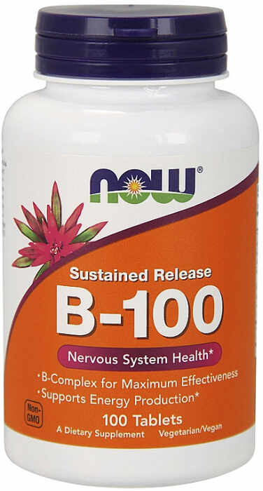 Now Vitamin B-100 Sustained Release 100 tablets