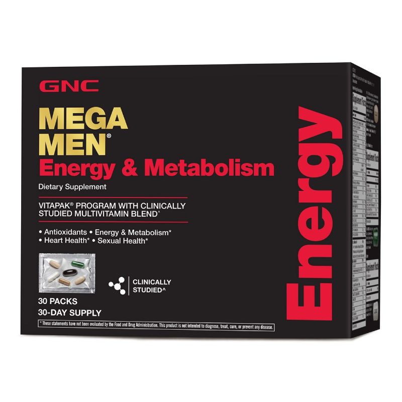 Mega Men® Energy&Metabolism Vitapak® Complex de Multivitamine pentru Barbati, 30 pliculete, GNC